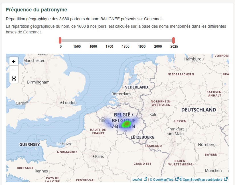 Carte famille Baugnée