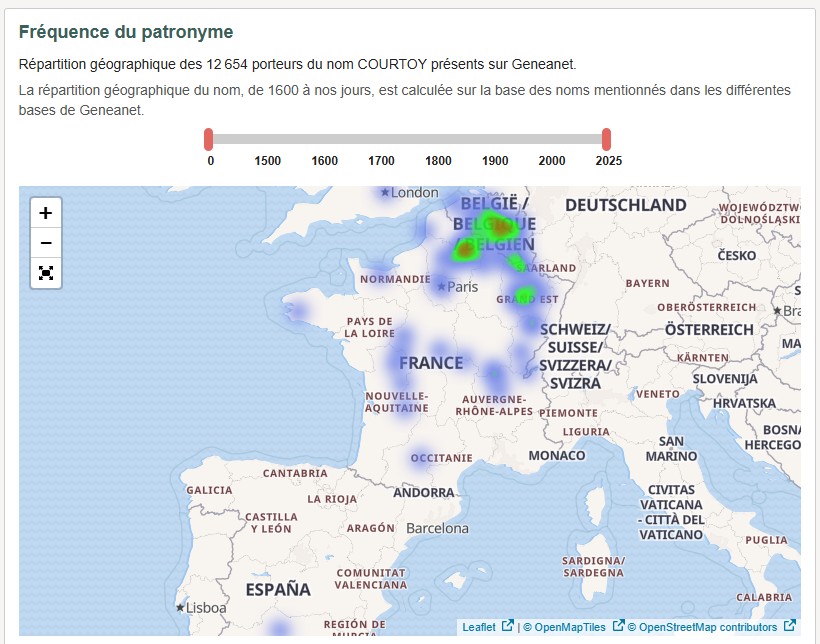 Carte famille Courtoy