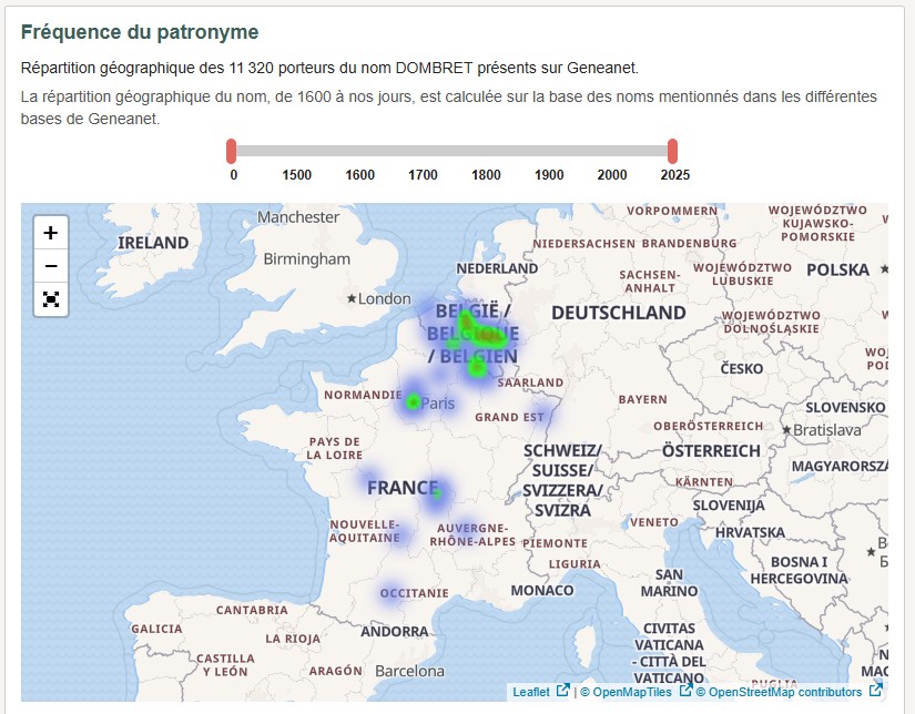 Carte famille Dombret