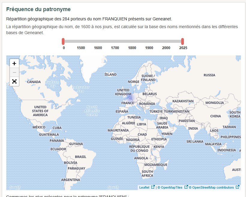 Carte famille Franquien