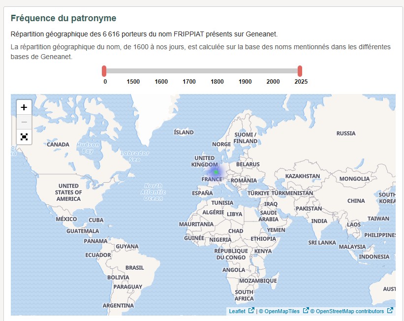 Carte famille Frippiat