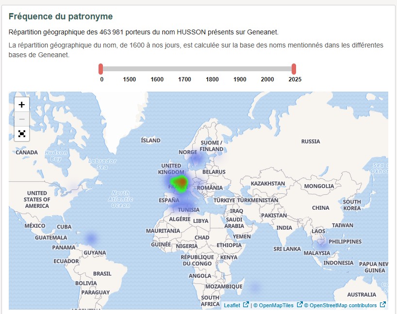 Carte famille Husson