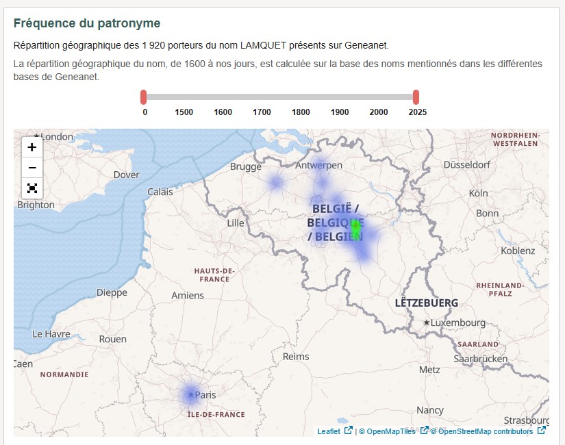 Carte famille Lamquet