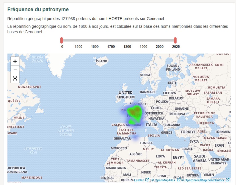 Carte famille Lhoste