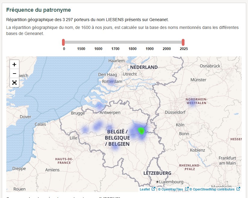 Carte famille Liesens