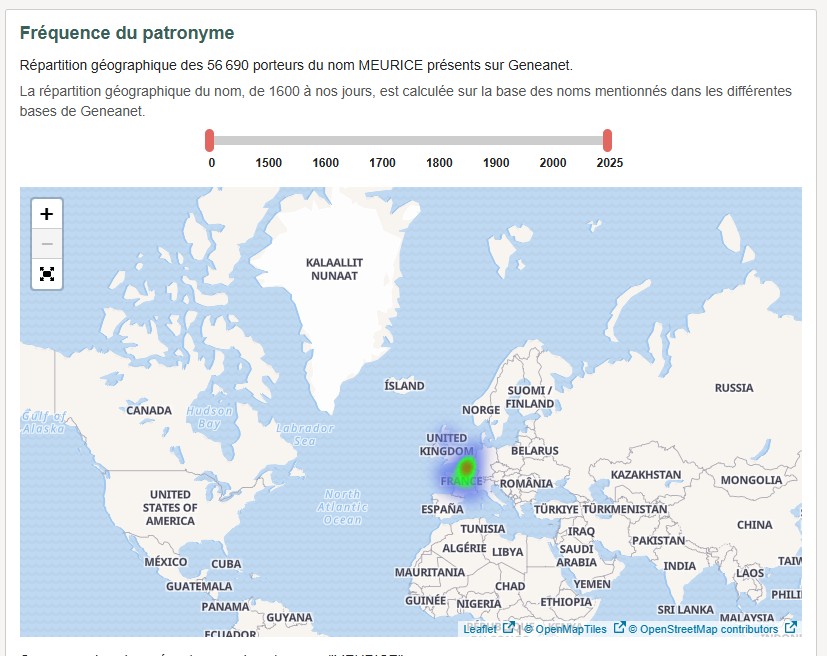 Carte famille Meurice