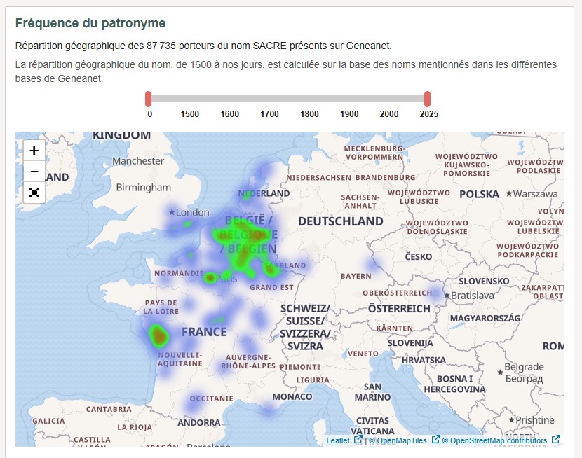 Carte famille Sacré