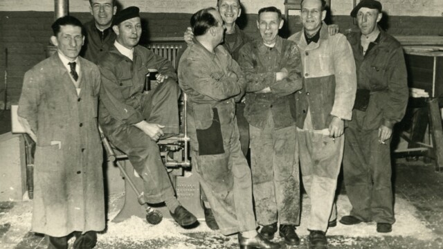 Parrain Georges à l'atelier de Ronet